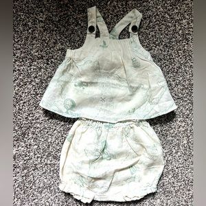 Banana Republic 6-12 Month 2-Piece “Around The World” Linen Bubble Set